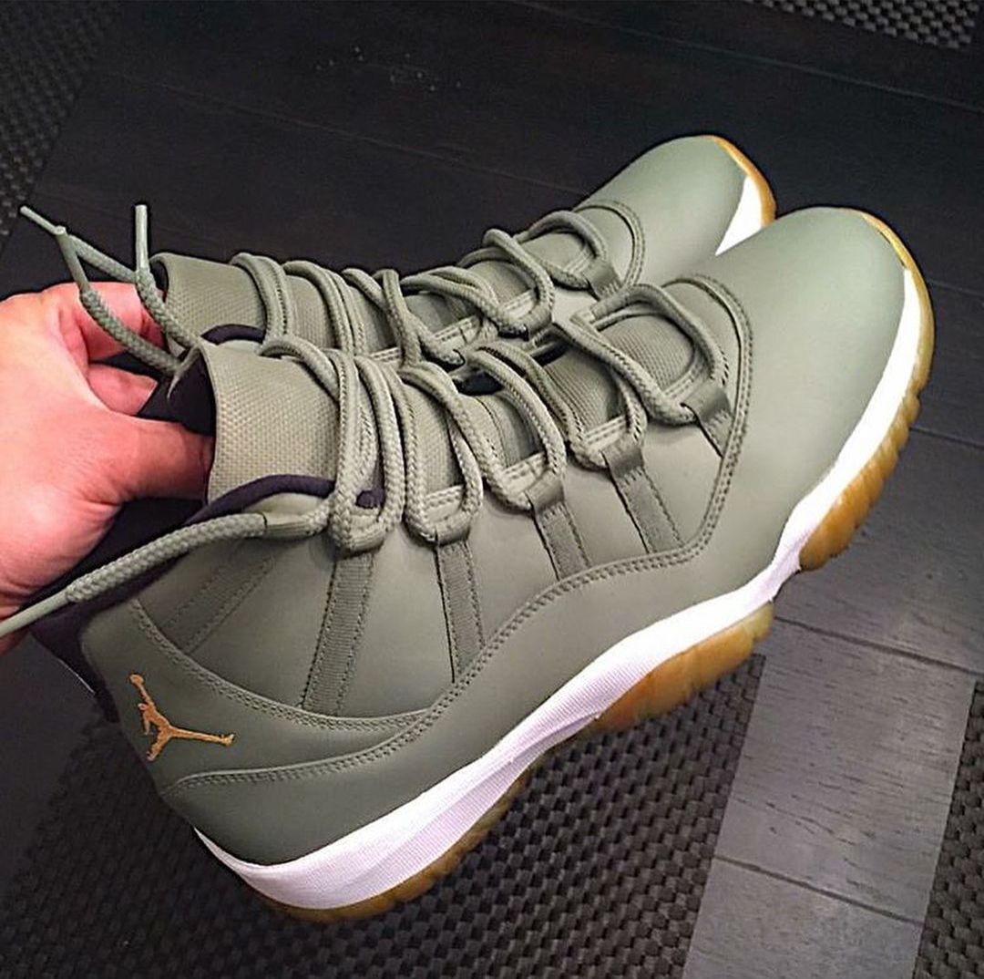 Air Jordan 11 Retro ‘Neutral Olive’ – Premium Suede Edition