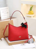 NWT Coach Red Pebbled Leather Hobo – Versatile & Iconic