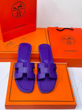 Hermès Oran Sandals – Electric Purple Epsom Leather