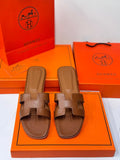 Hermès Oran Sandals – Deep Chocolate Epsom