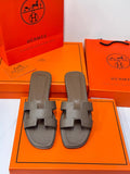 Hermès Oran Sandals – Rich Chocolate Brown Epsom Leather