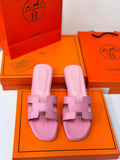 Hermès Oran Sandals – Stunning Rose Epsom Leather