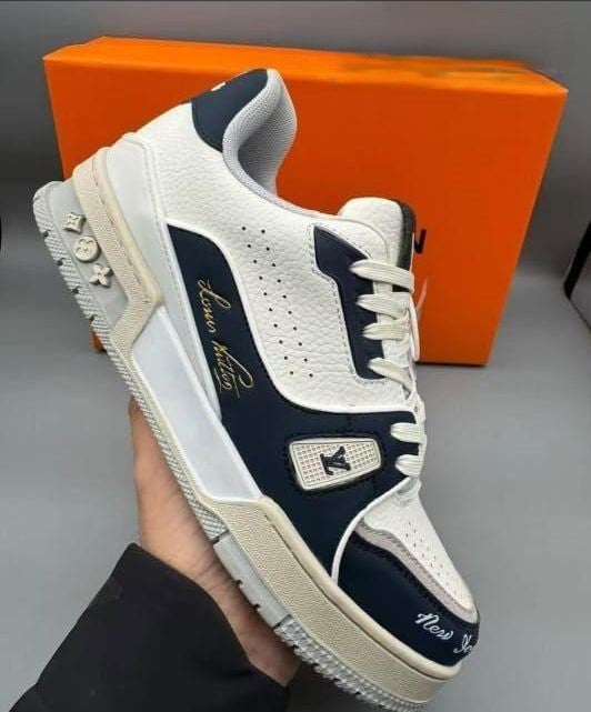 LV Trainer Sneaker - Navy/White "New York" Edition