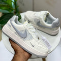 Nike Air Force 1 x CDG "Sail & Silver" – Streetwear Essential