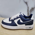 Fresh Classics: Navy & Gum Air Force 1 Low 👟