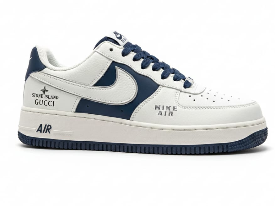 Nike Air Force 1 Low – Olive Tactical Canvas & Midnight Navy 🪖