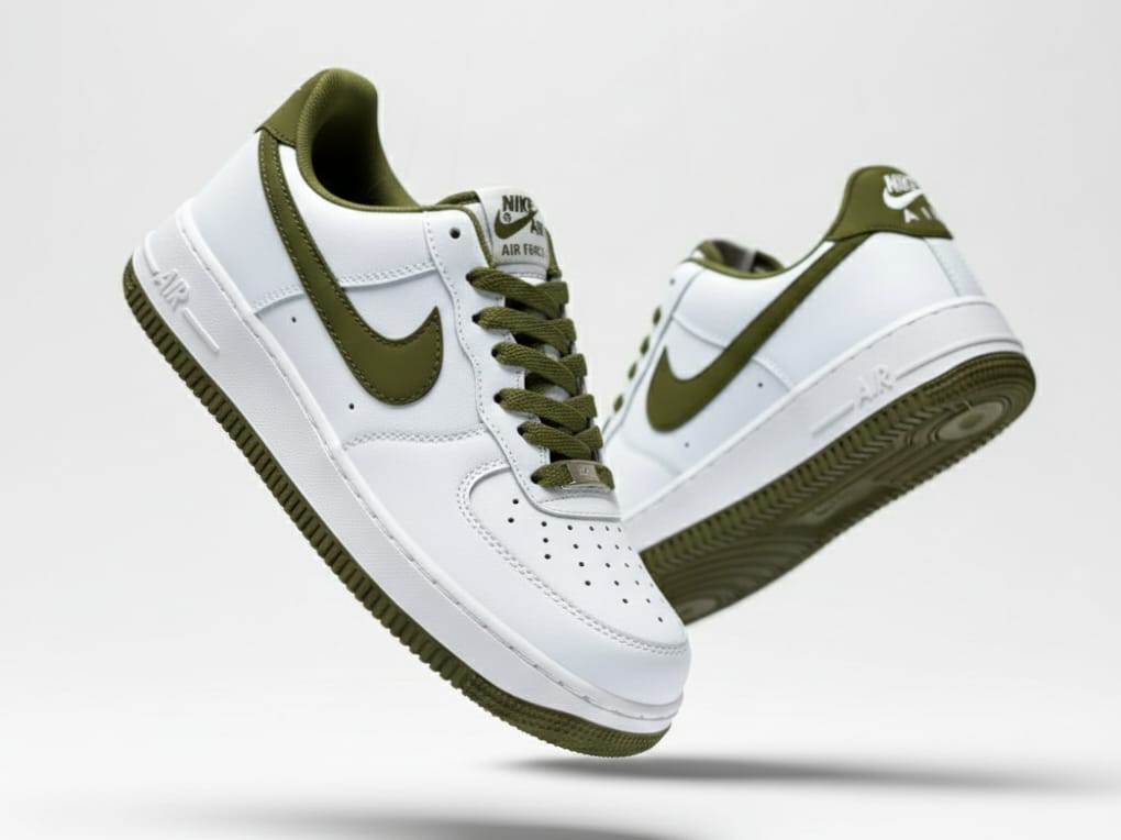 Nike Air Force 1 Low 'White & Olive Green'