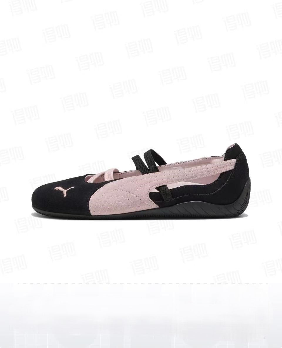 Puma Ballet Mary Jane flats - Black & Pink | Blokette Aesthetic