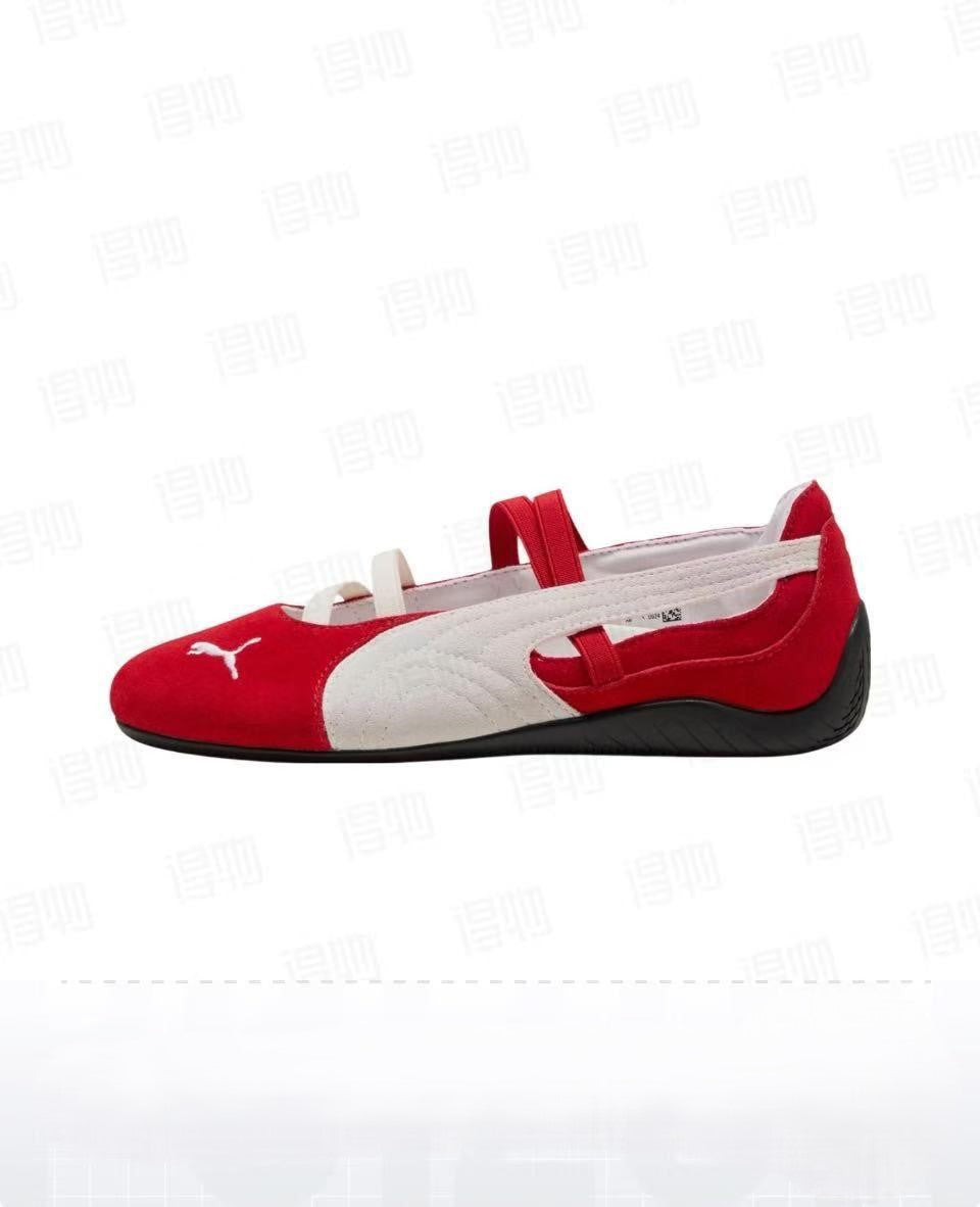 Puma Speedcat Ballet - Red & White | Racing Core / Blokette Aesthetic