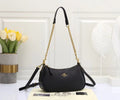 Coach Small Shoulder Bag – Black Pebbled Leather