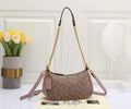 Coach Small Shoulder Bag – Khaki Signature Canvas & Blossom Pink Leather
