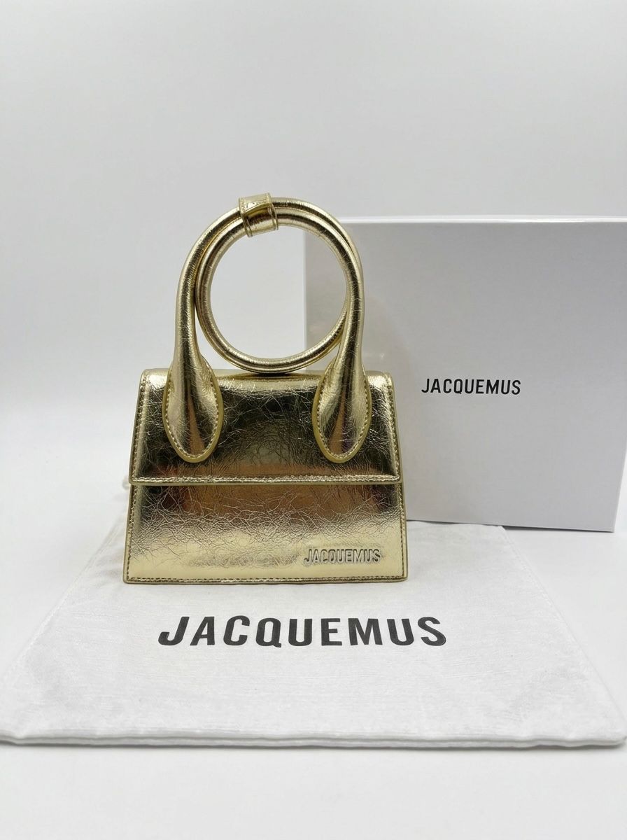 Jacquemus Le Chiquito Noeud – Radiant Metallic Gold