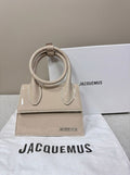 Jacquemus Le Chiquito Noeud – Glossy Patent Nude (Beige)